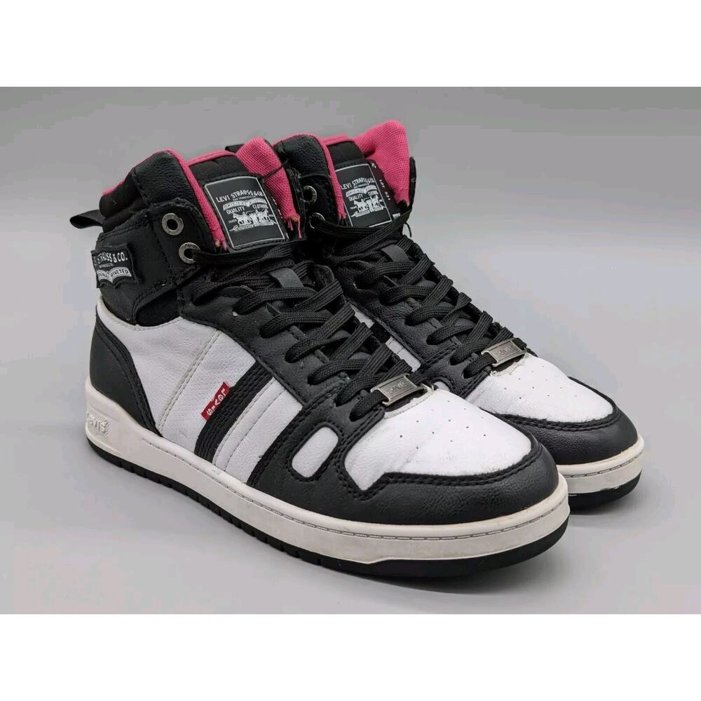 Levi's Womens 521 BB Hi UL Casual Synthetic Leather Vegan Hightop Sneaker Size 7